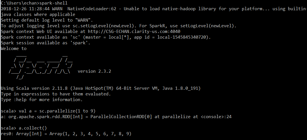 spark-shell